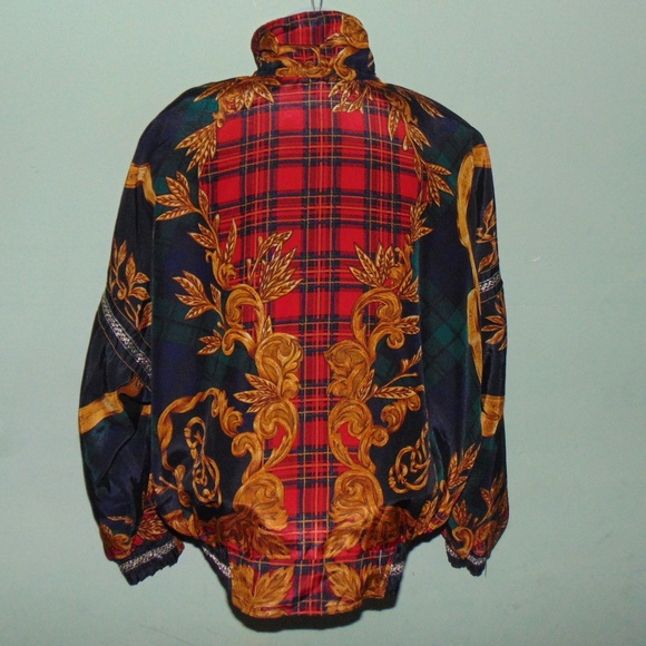 Vintage Gallery Black/Gold Bomber Jacket (XS) - Picture 6 of 7